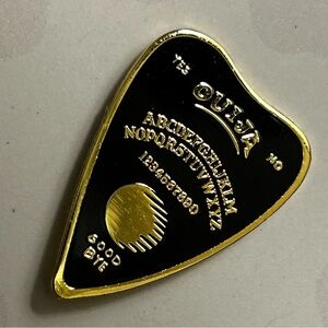Gold and Black Ouija Planchette Pin